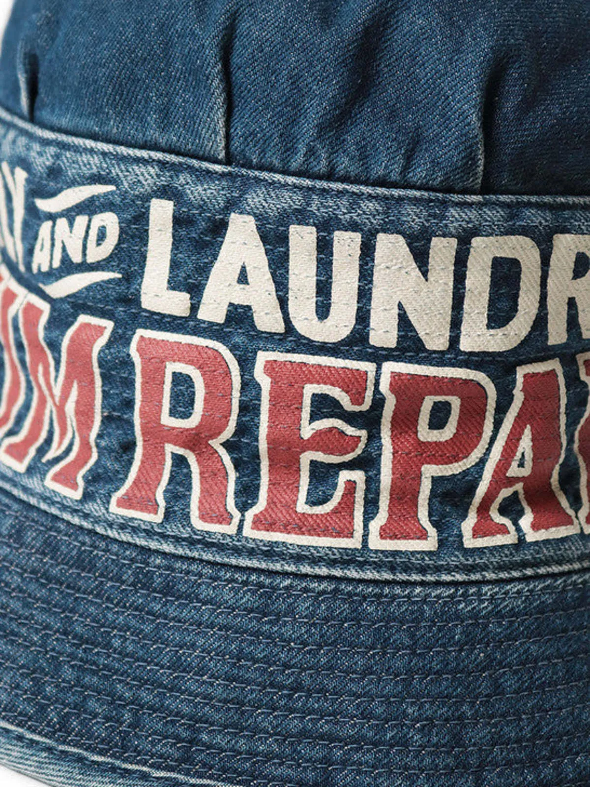 11.5oz denim laundry hat - blue