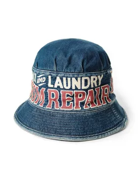 11.5oz denim laundry hat - blue