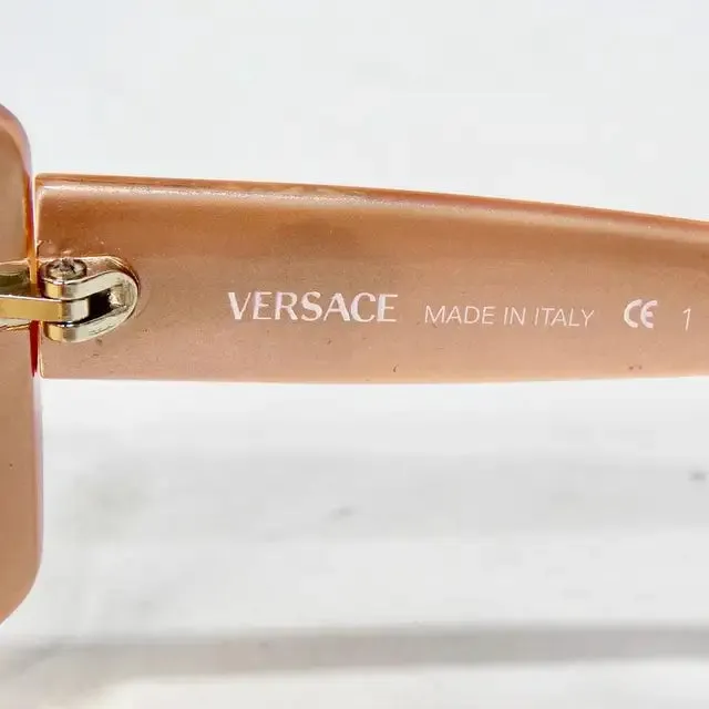 1990s Versace Orange Sunglasses