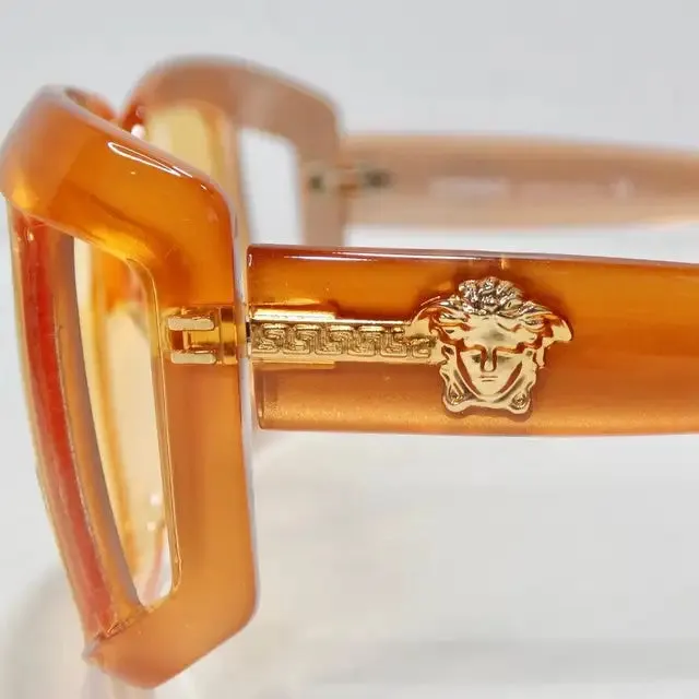 1990s Versace Orange Sunglasses