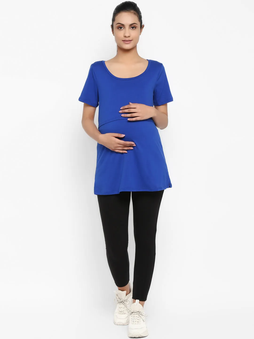 2pc. Maternity UnderBelly Leggings + Feeding T-Shirt