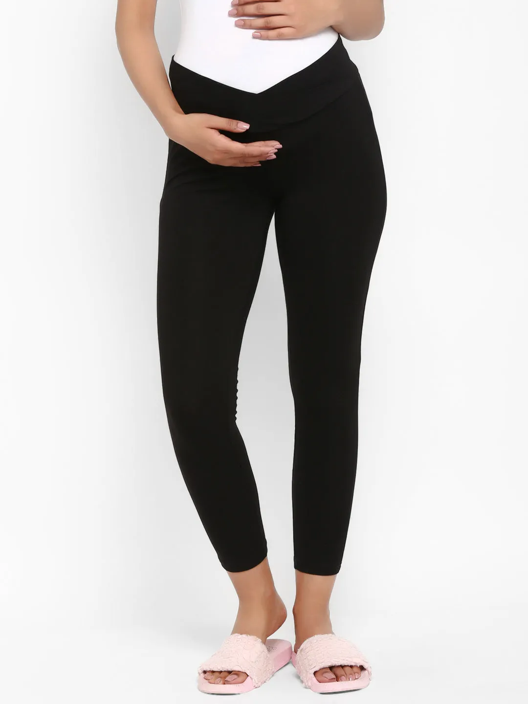 2pc. Maternity UnderBelly Leggings + Feeding T-Shirt