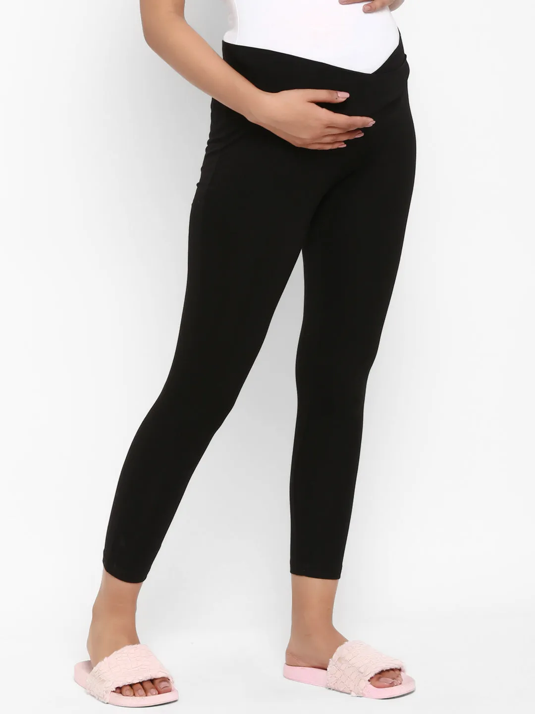 2pc. Maternity UnderBelly Leggings + Feeding T-Shirt