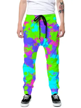 90s Neon Paint Splatter Joggers