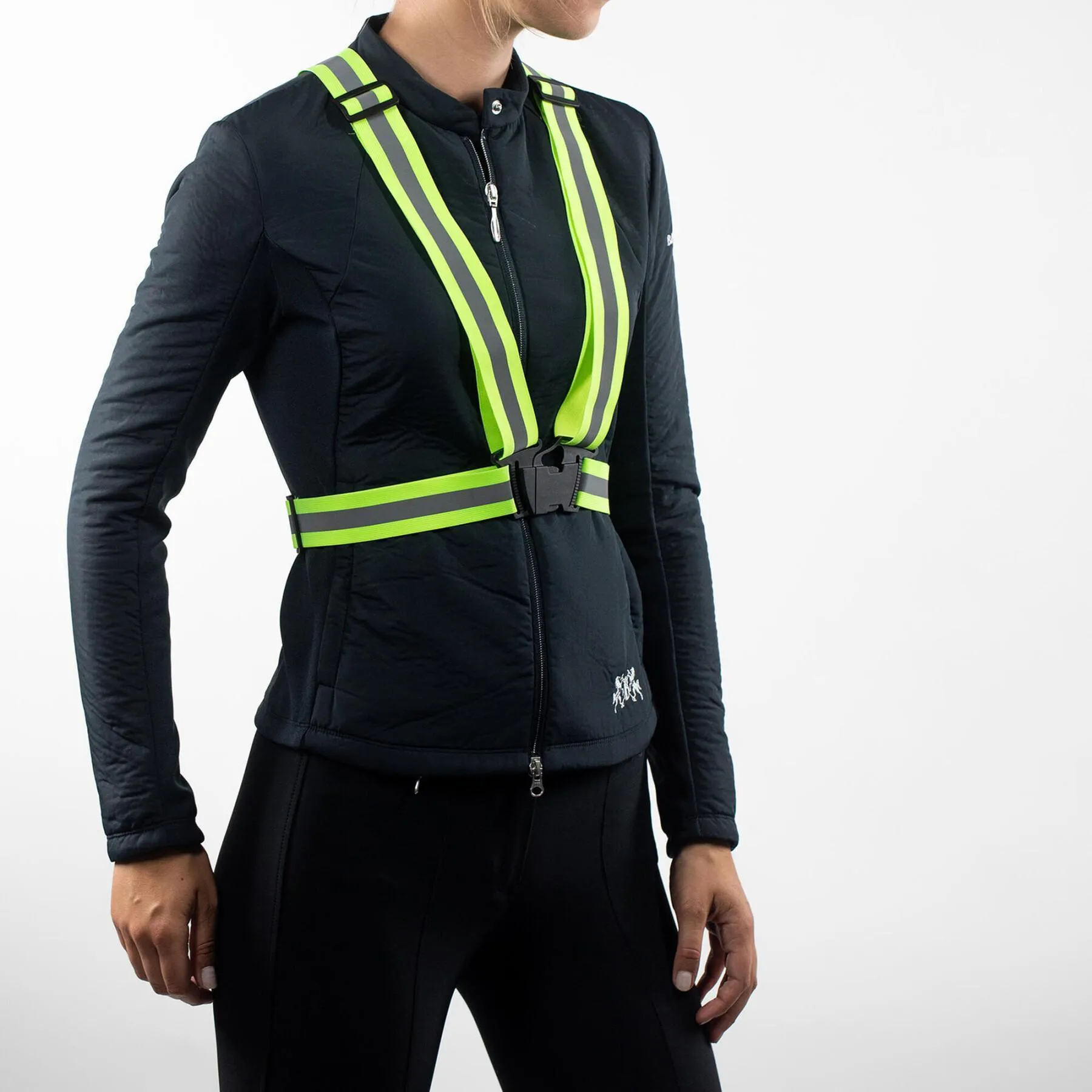 Adjustable riding vest with reflective stripes Horze Adjustable