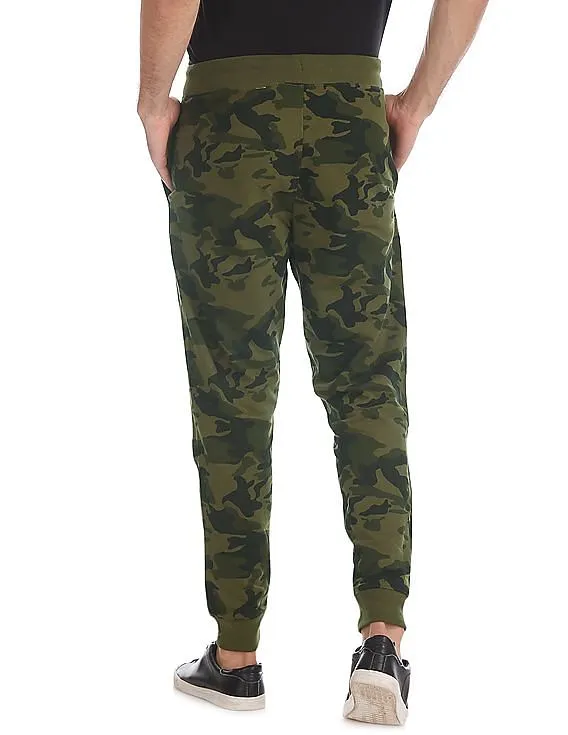 Aeropostale Green Camo Print Knit Joggers