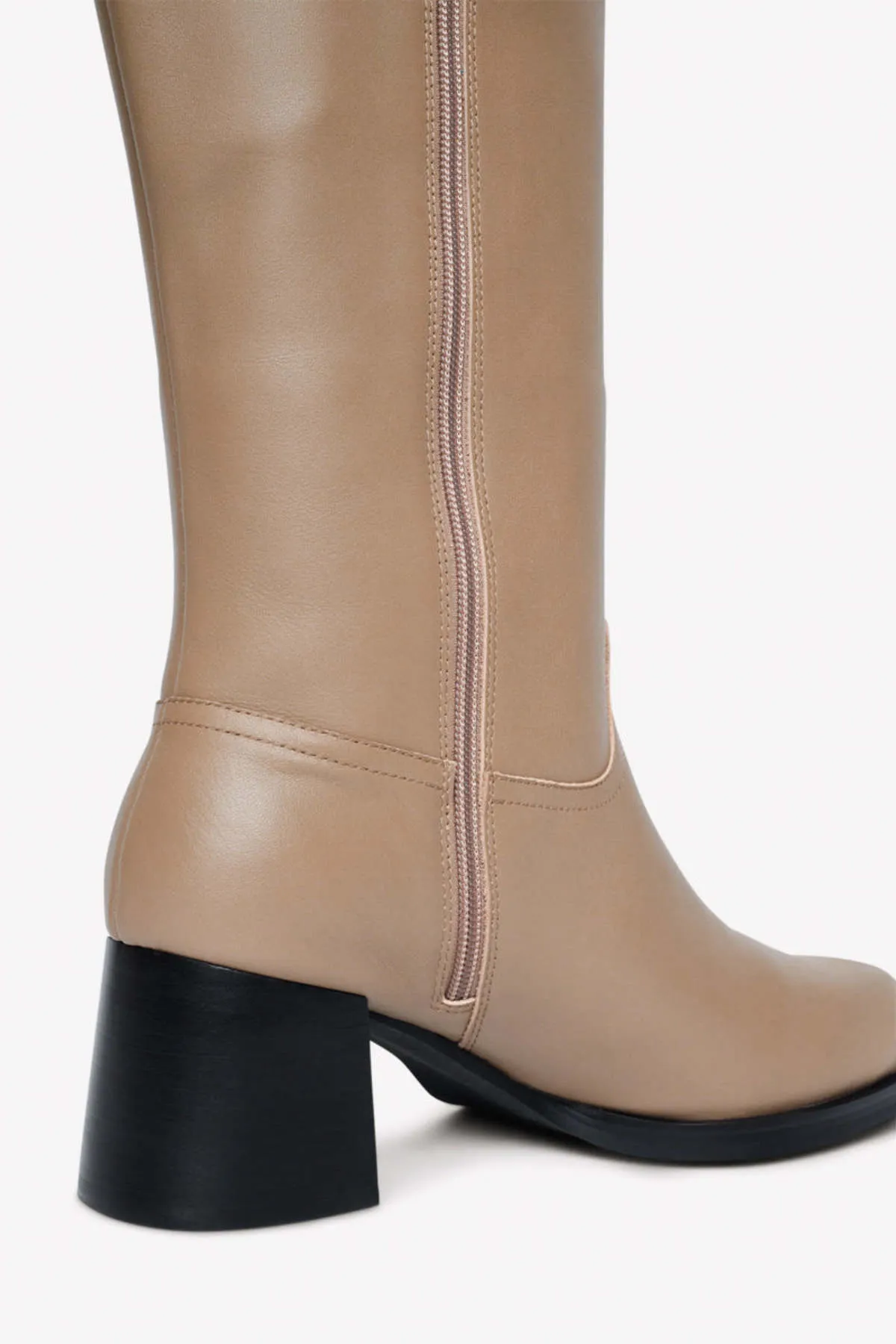 ALIBI KNEE HIGH BOOT - MUSHROOM/BLACK