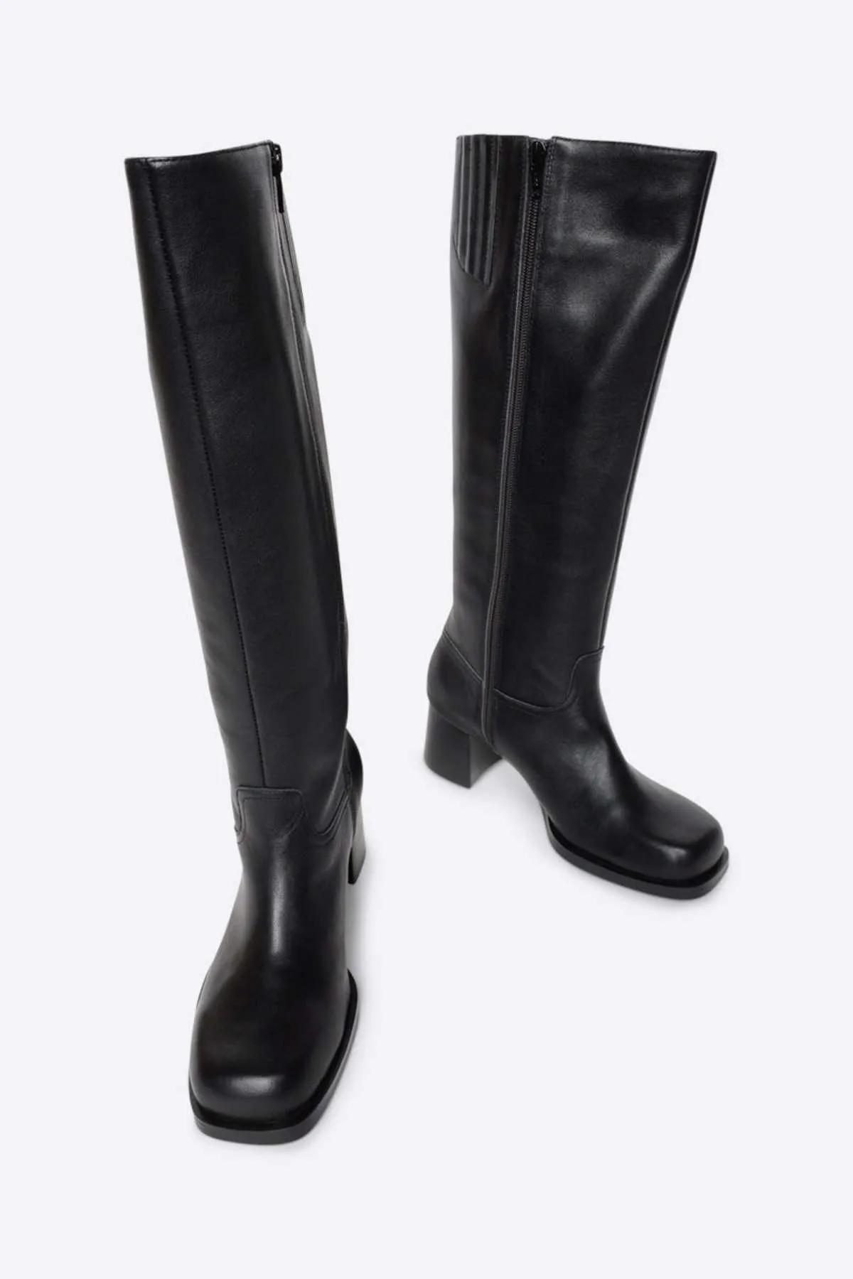 ALIBI KNEE HIGH BOOT - MUSHROOM/BLACK