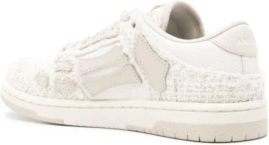 AMIRI Cruise tweed leather sneakers Neutrals