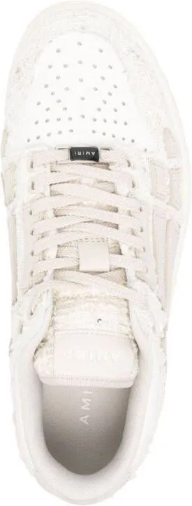 AMIRI Cruise tweed leather sneakers Neutrals