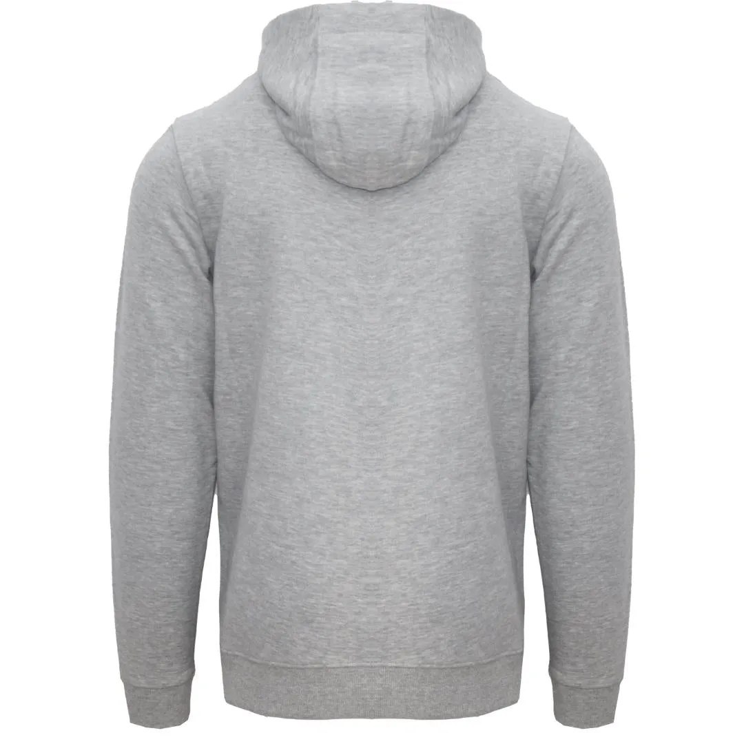 Aquascutum Classic Embossed Signature Logo Grey Zip-Up Hoodie