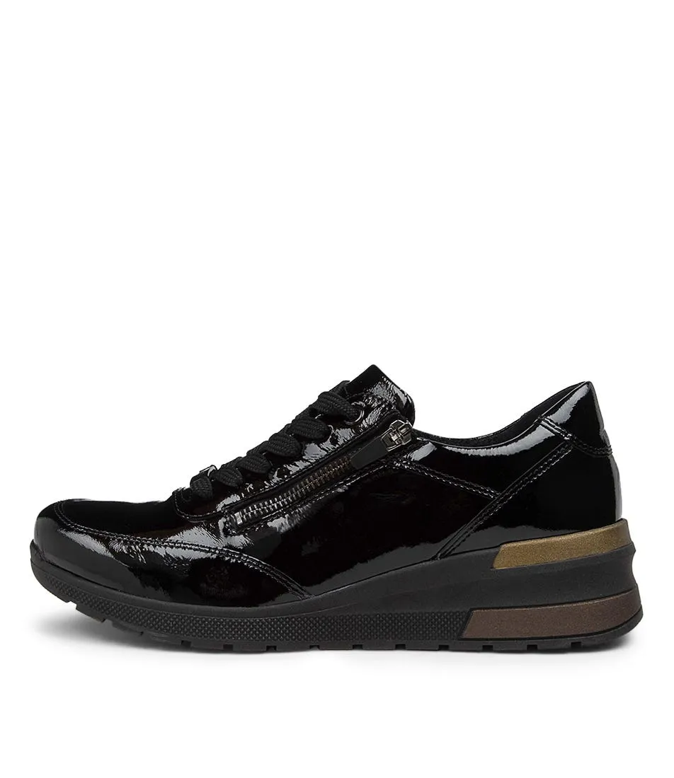 ARA Neapel Schwarz Patent Leather Sneakers