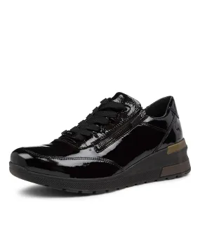 ARA Neapel Schwarz Patent Leather Sneakers