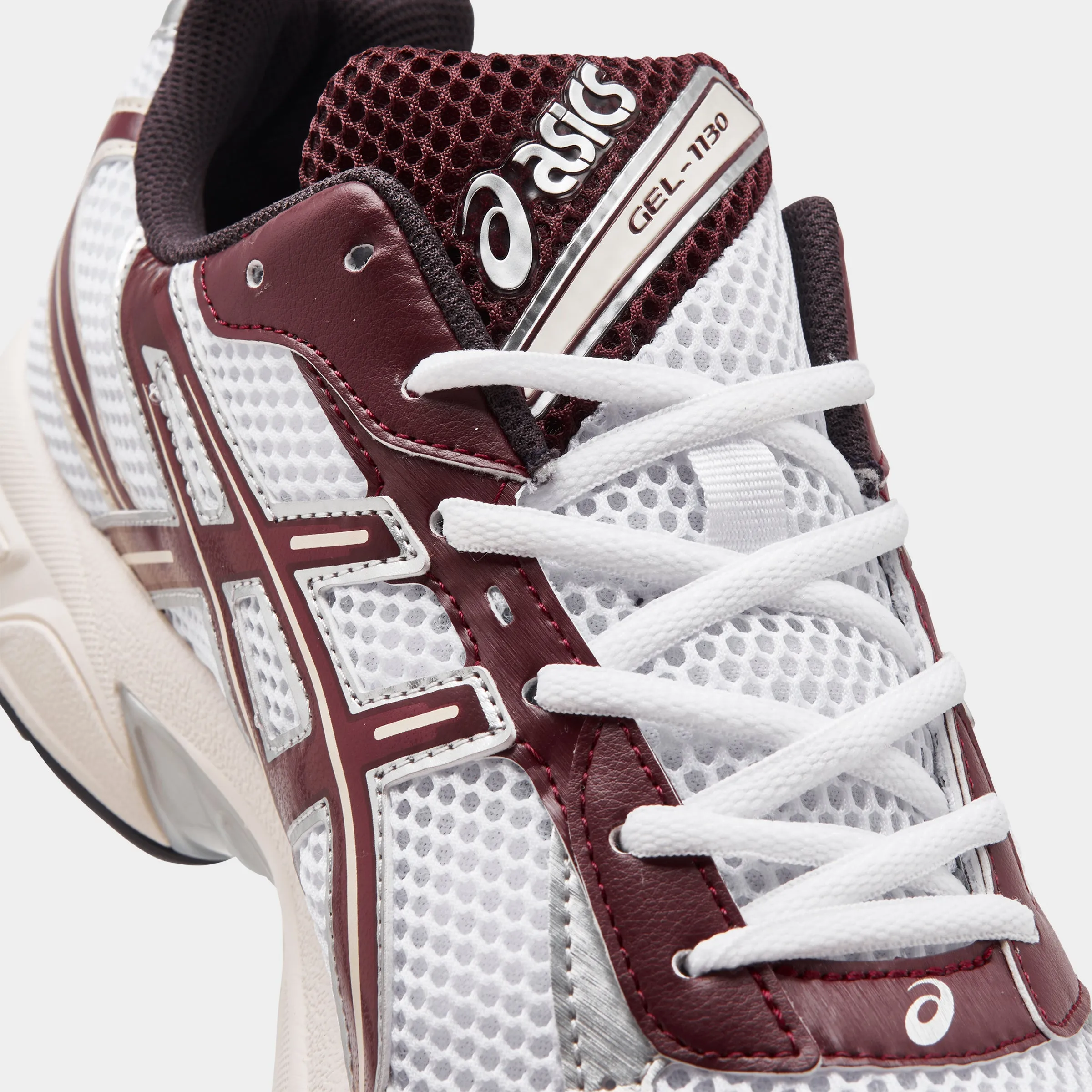 ASICS GEL-1130 White / Maroon Banne