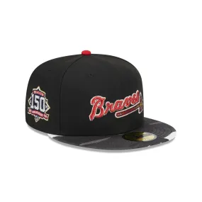 Atlanta Braves Metallic Camo 59FIFTY Fitted Hat