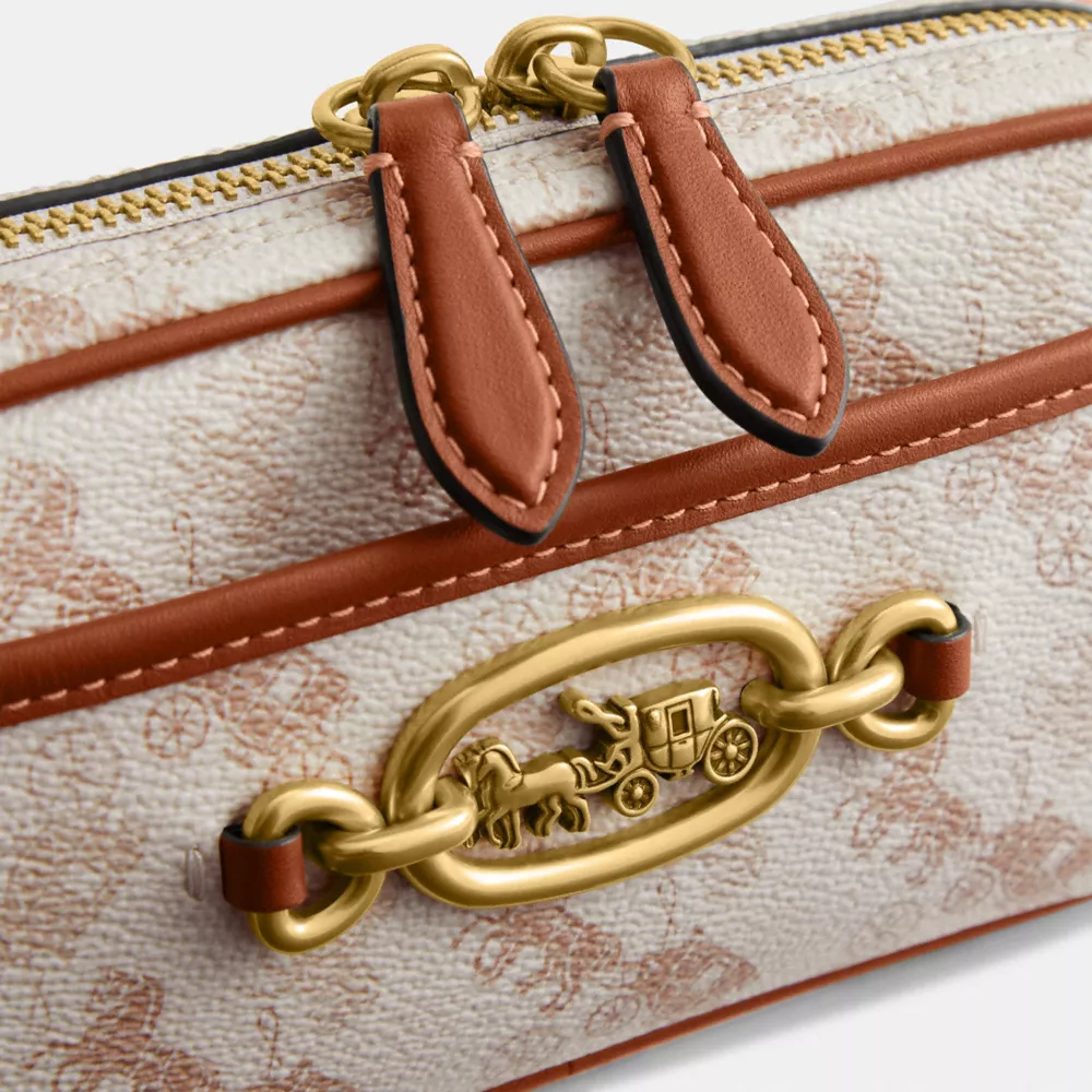 AVERY SHOULDER BAG WITH HORSE AND CARRIAGE PRINT