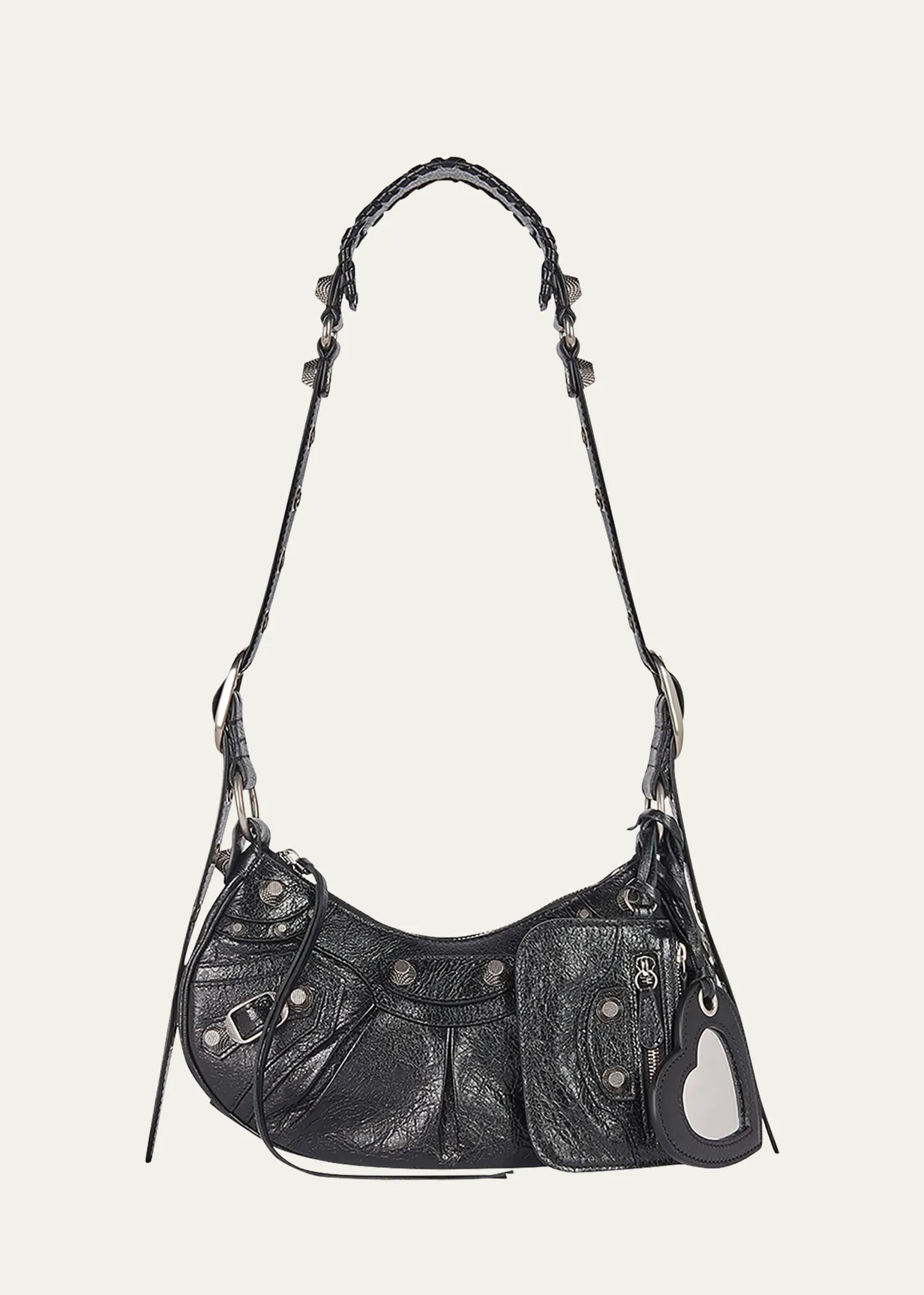 Balenciaga Cagole XS Studded Leather Shoulder Bag