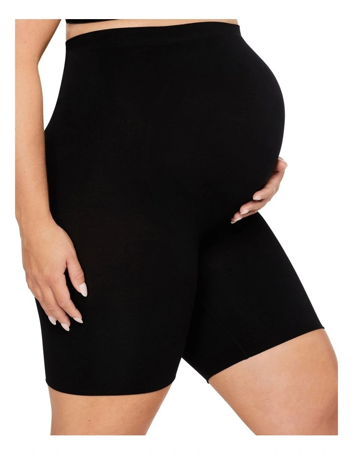 Bamboo Essentials Maternity Thigh Shaper in Black