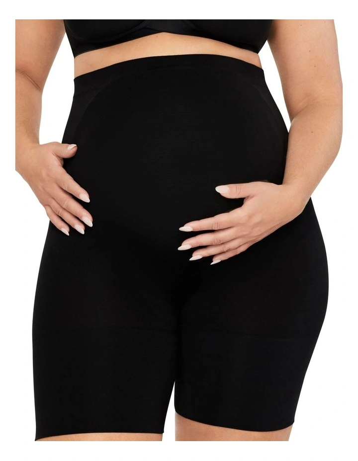 Bamboo Essentials Maternity Thigh Shaper in Black