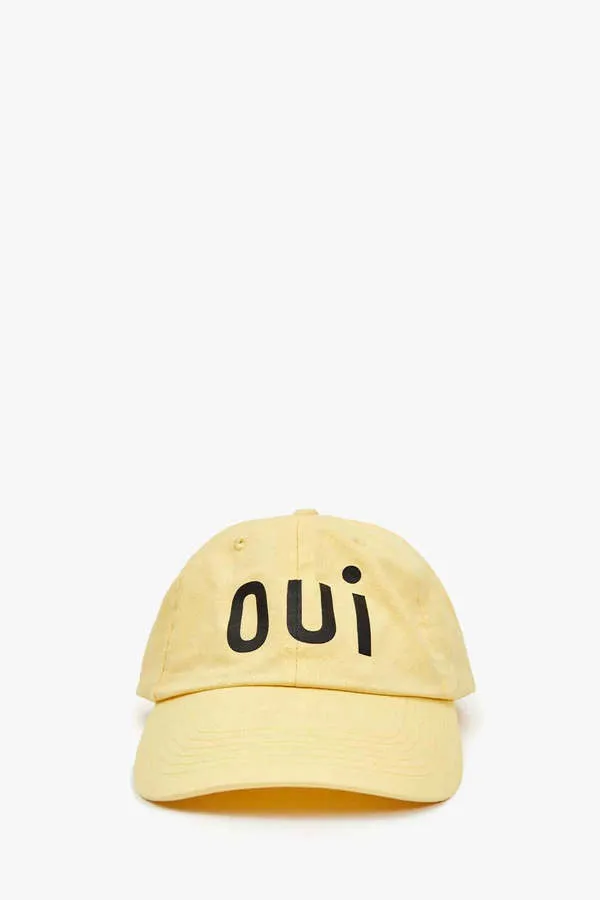 Baseball Hat - Butter/Printed Black Oui