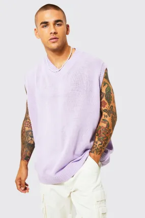 Basic Boxy V Neck Vest | boohooMAN UK