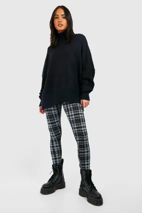 Basic Grid Flannel Leggings