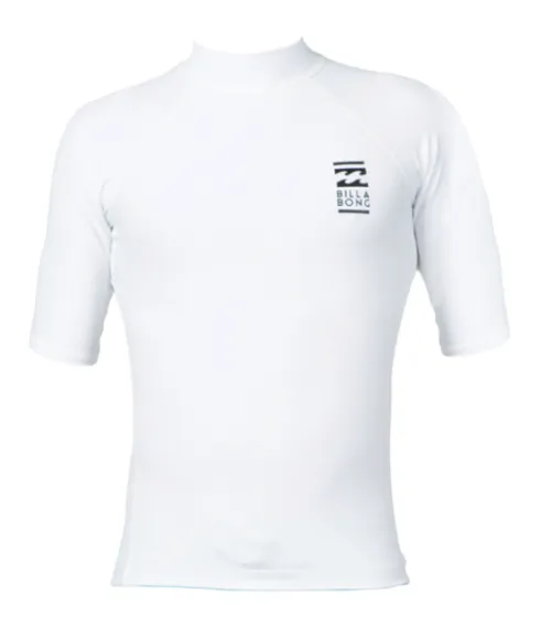 Billabong Fair Weather Mens Rash Vest - White