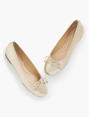 Blair Cap Toe Metallic Nappa Ballet Flats