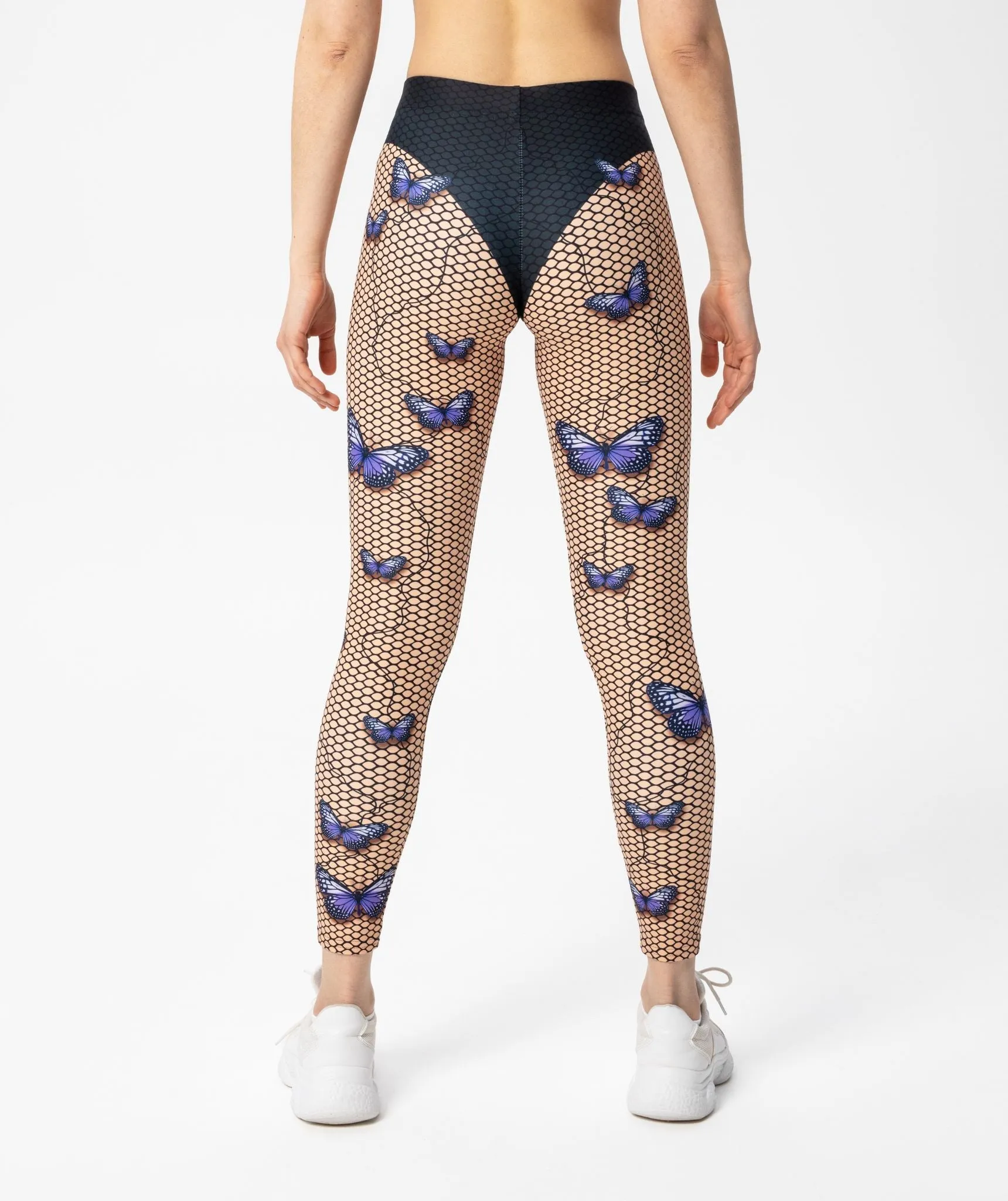 Bold Butterfly Mesh Leggings