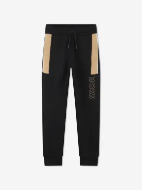 BOSS Boys Logo Joggers in Black