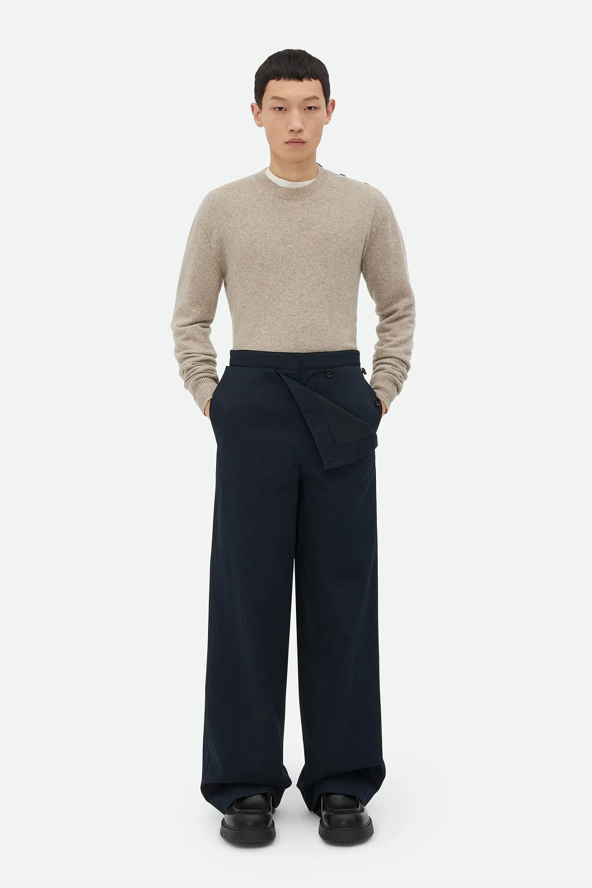 BOTTEGA VENETA | COTTON TWILL TROUSERS