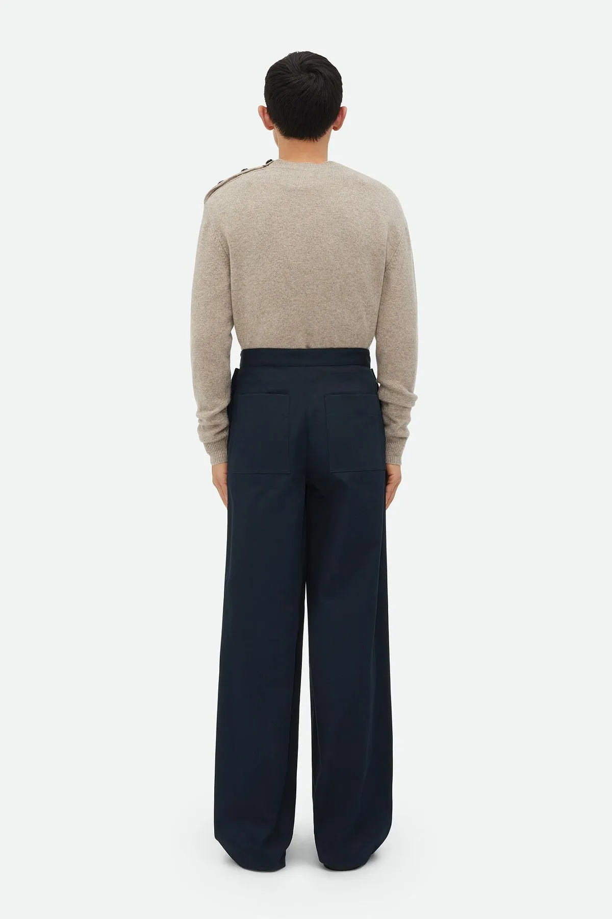 BOTTEGA VENETA | COTTON TWILL TROUSERS