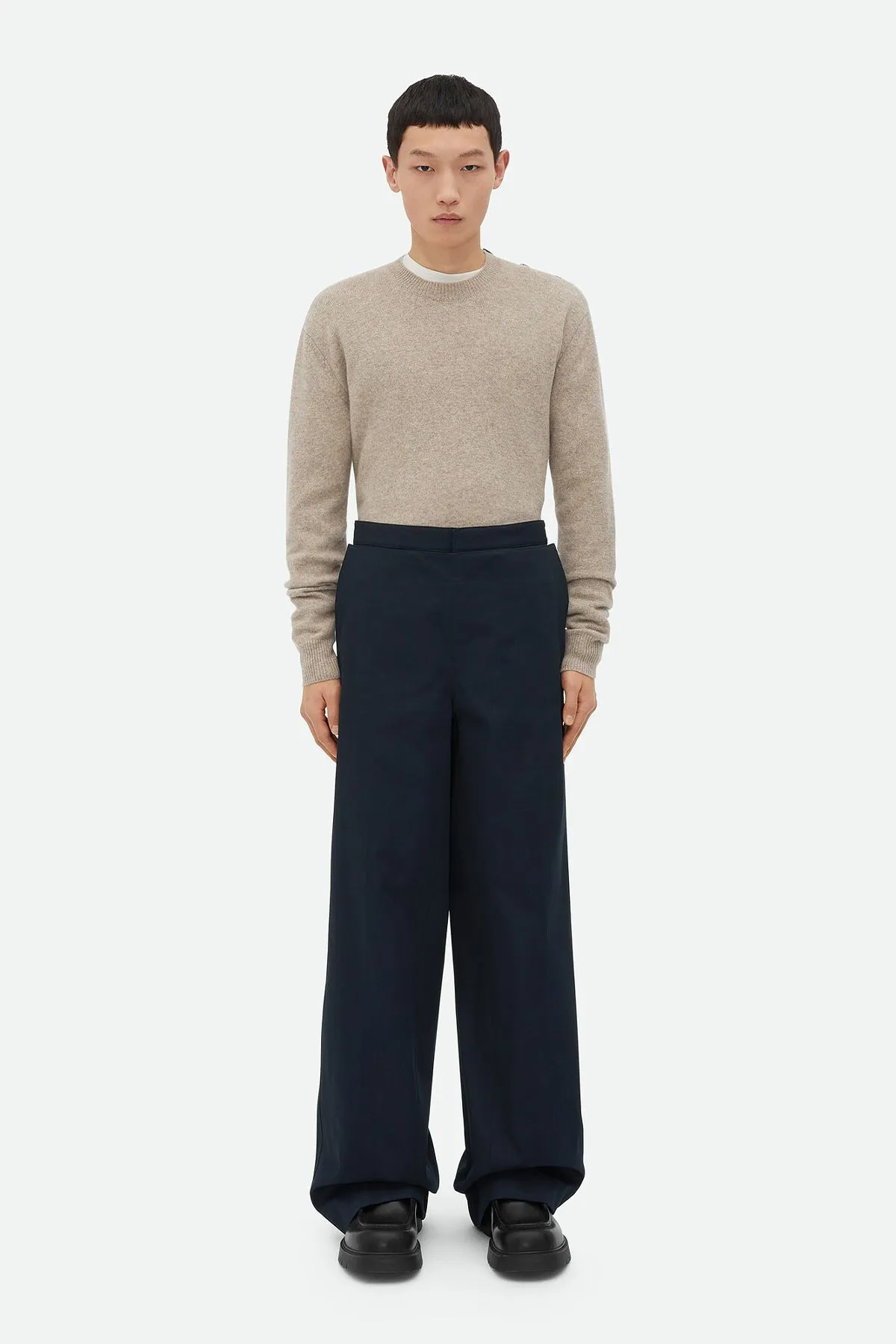 BOTTEGA VENETA | COTTON TWILL TROUSERS