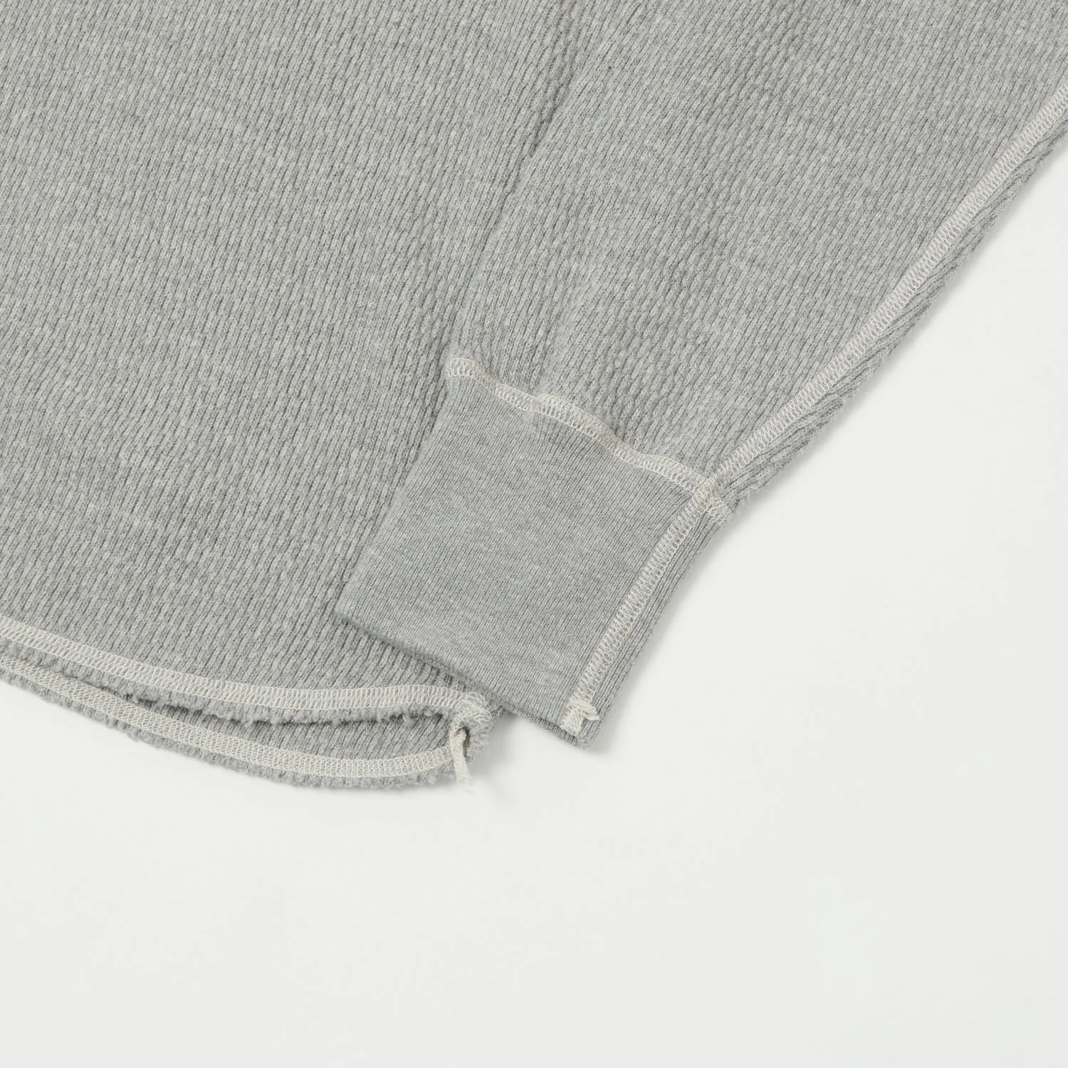 Buzz Rickson's L/S Thermal Tee - Heather Grey