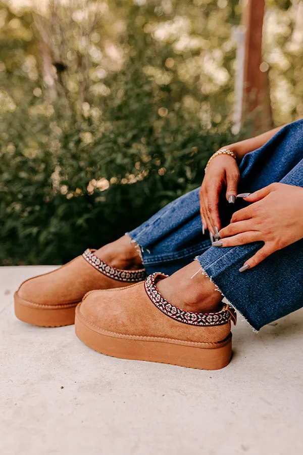 Cabin Cozy Faux Suede Platform Slipper