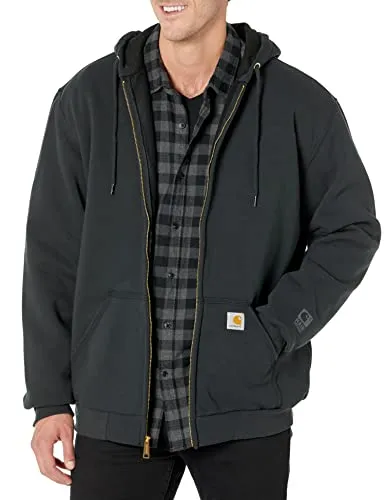 Carhartt Men's Rain Defender Rutland Thermal Lined Hooded Zip Front Sweatshirt