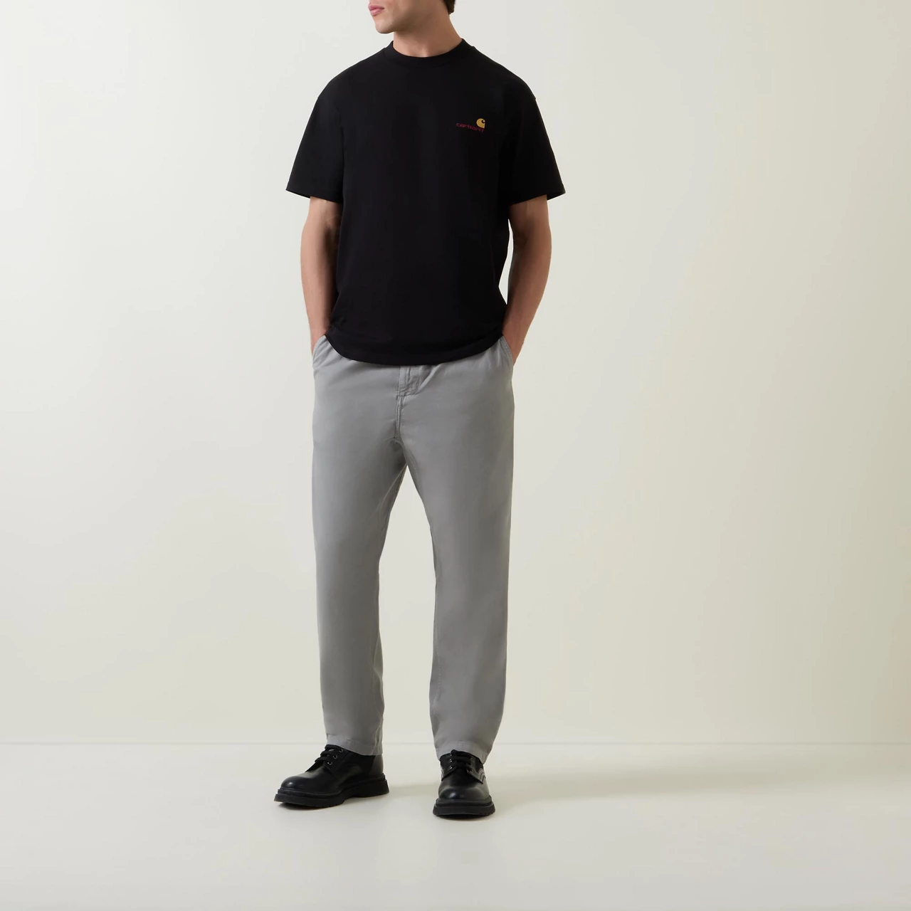 CARHARTT WIP Flint Mid-Rise Tapered Trousers - Grey