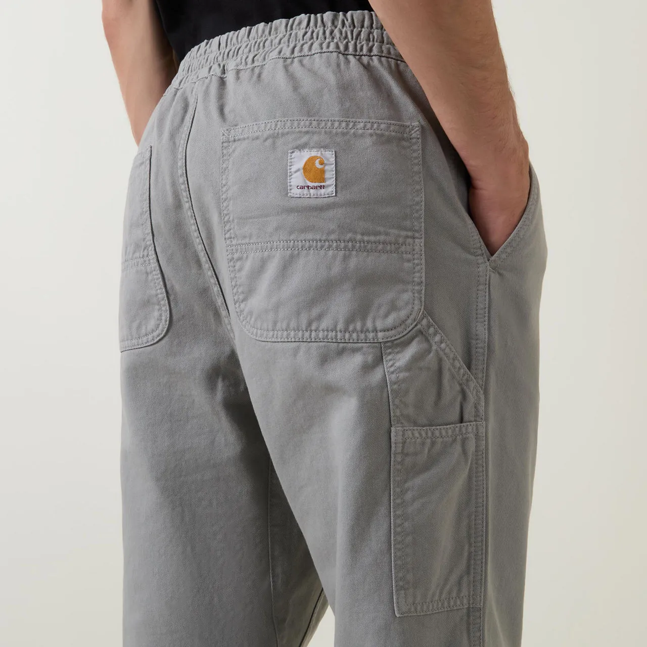 CARHARTT WIP Flint Mid-Rise Tapered Trousers - Grey