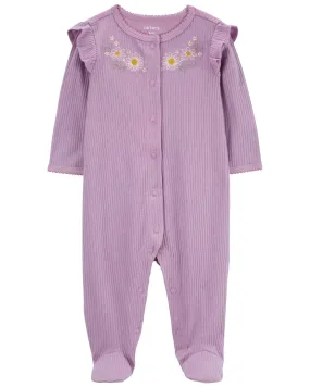 Carters Oshkosh Baby Floral Snap-Up Thermal Sleeper