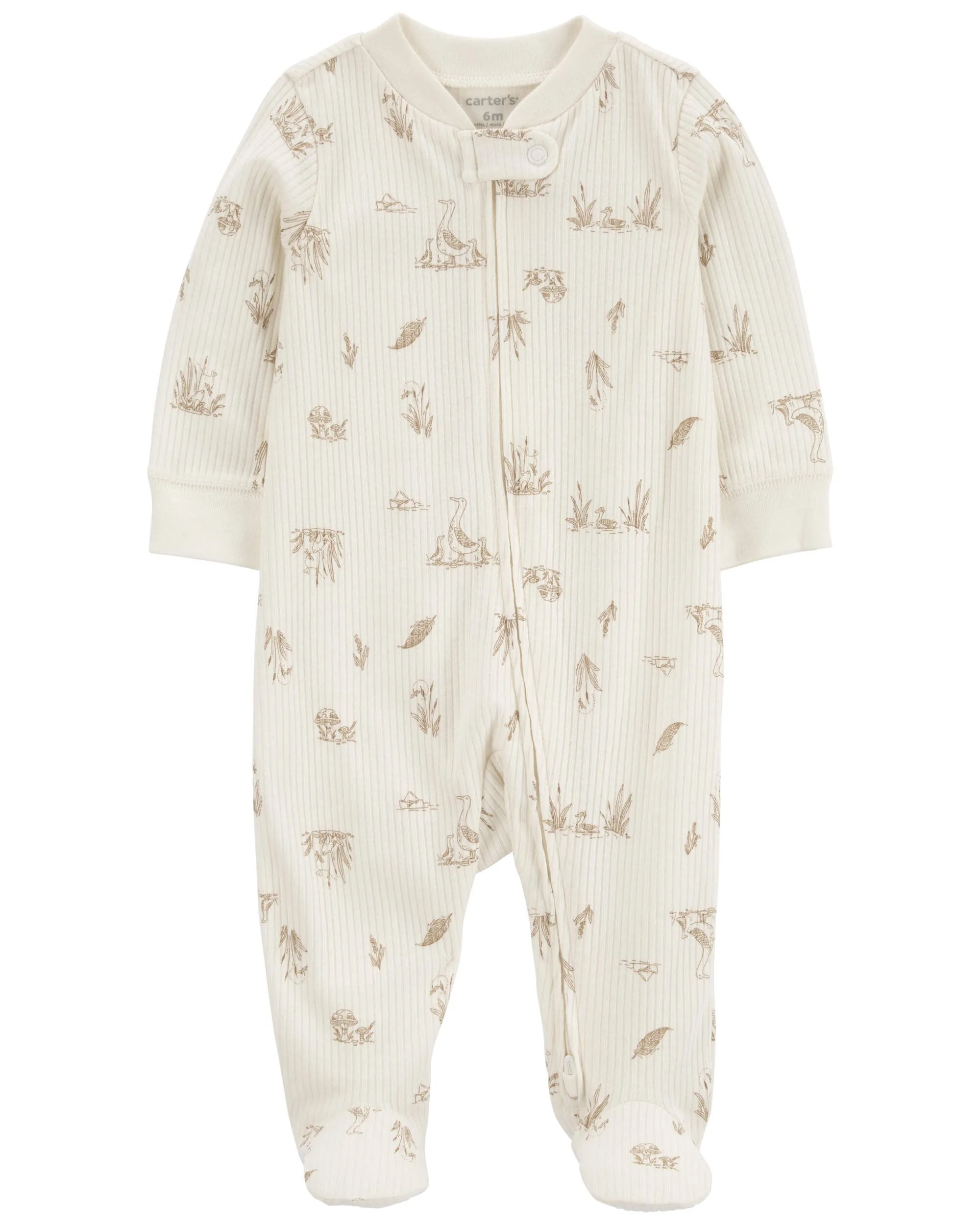 Carters Oshkosh Baby Goose 2-Way Zip Thermal Sleeper Pyjamas