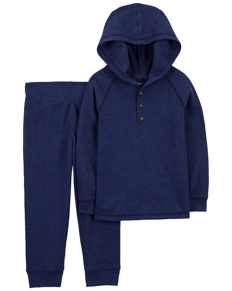 Carter's / OshKosh Toddler 2-Piece Thermal Hooded Tee & Jogger Set