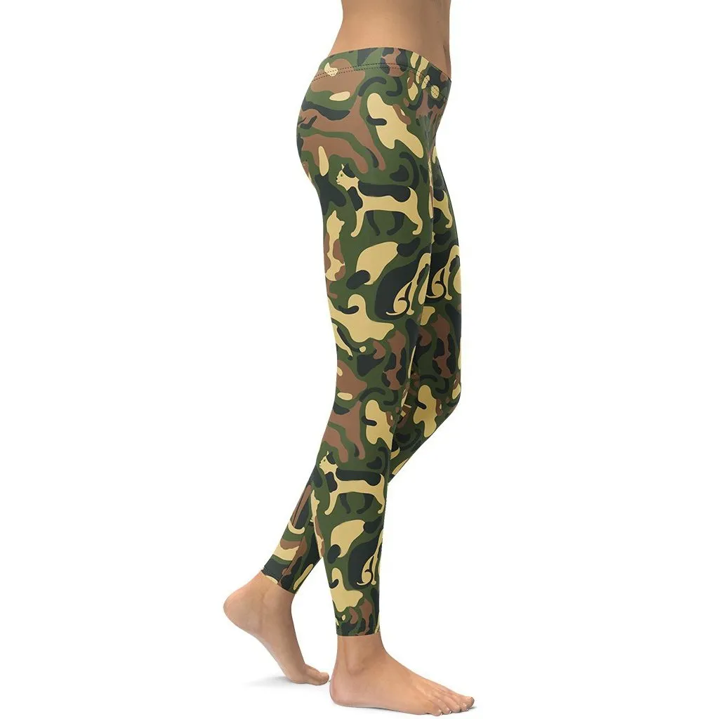 Cat Camo Leggings