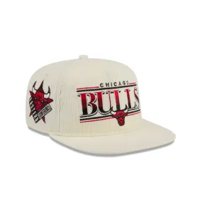 Chicago Bulls Throwback Corduroy Golfer Hat