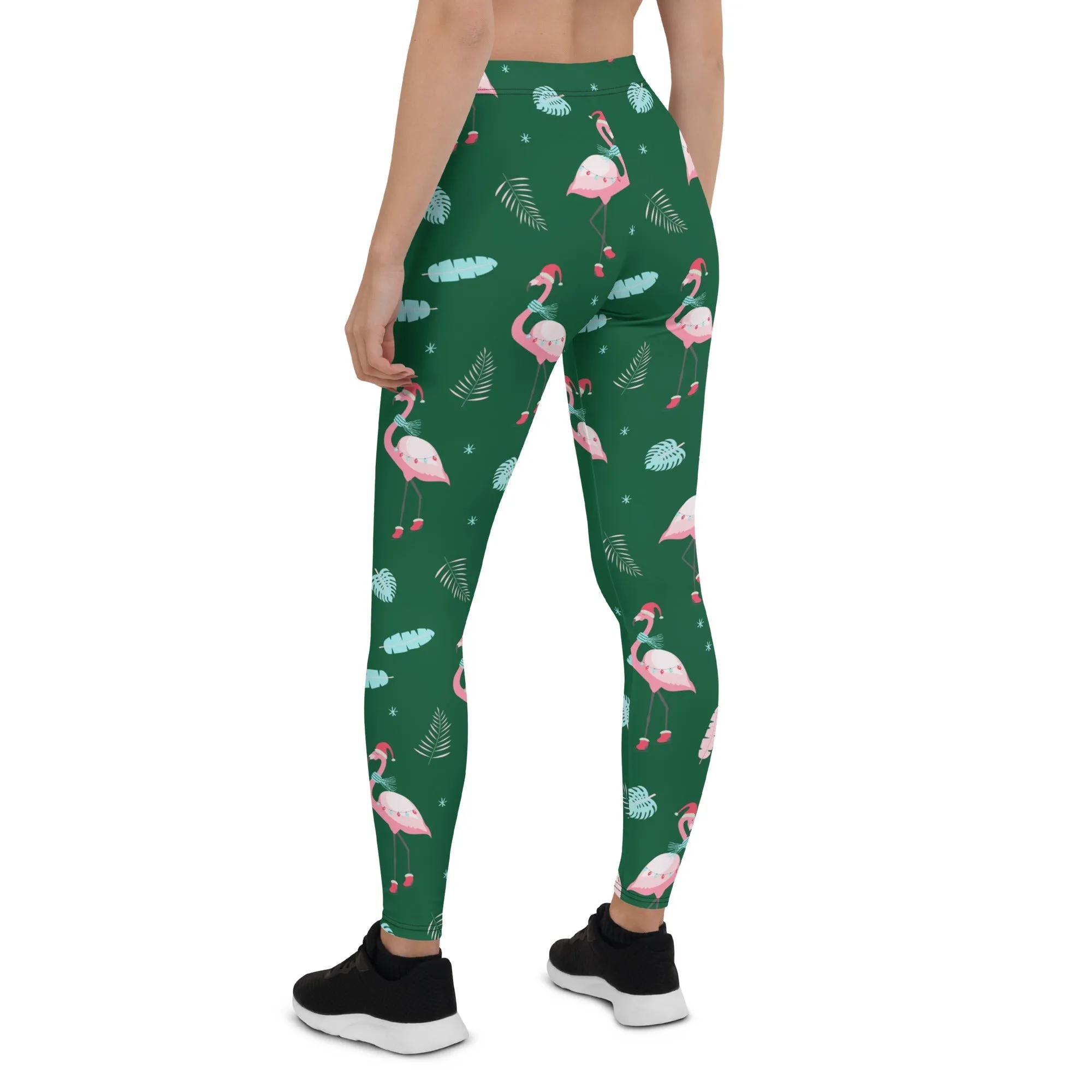 Christmassy Flamingos Leggings