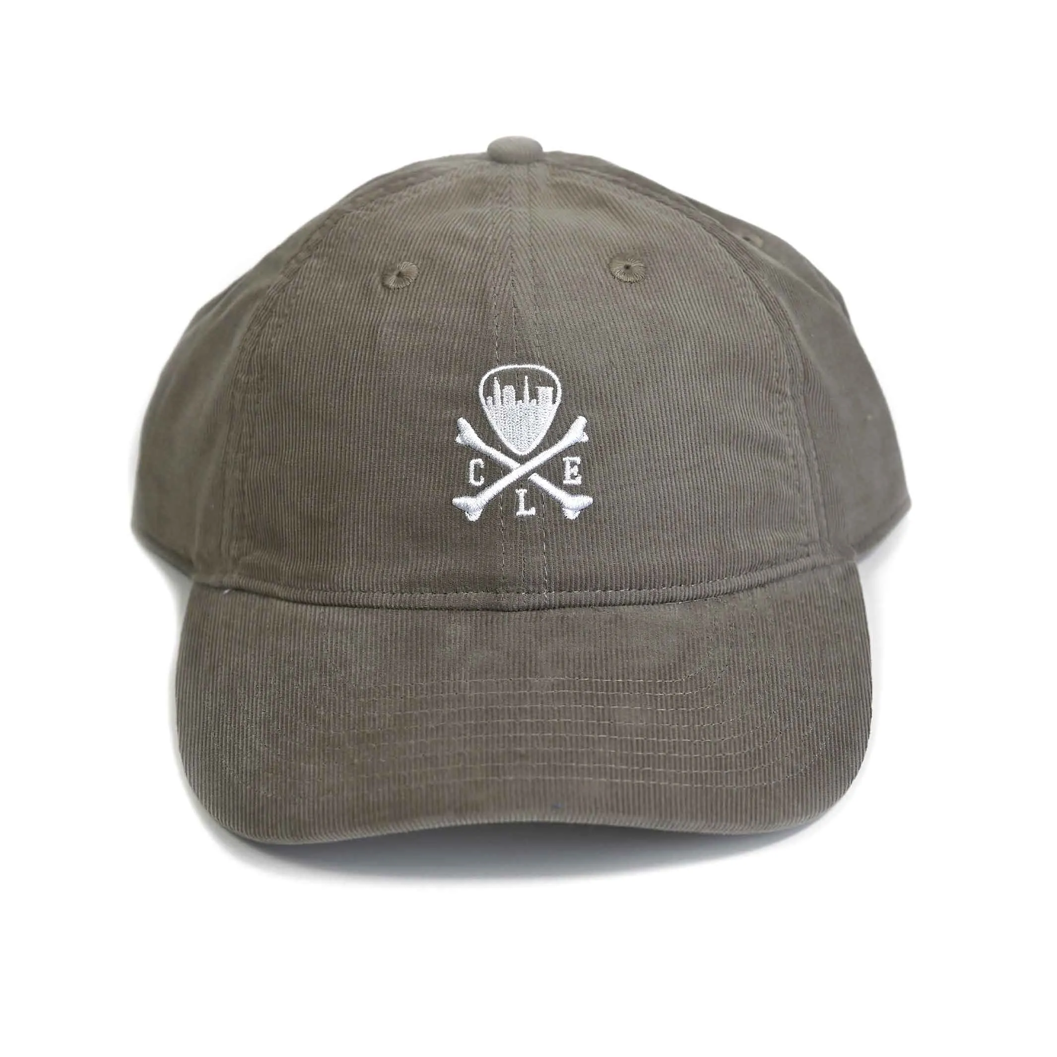 CLE Logo Cord Dad Hat - Khaki-