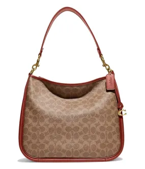 COACH Coated Canvas Signature Cary Shoulder Bag