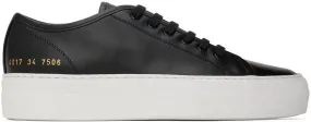 Common Projects Black Tournament Low Super Sneakers