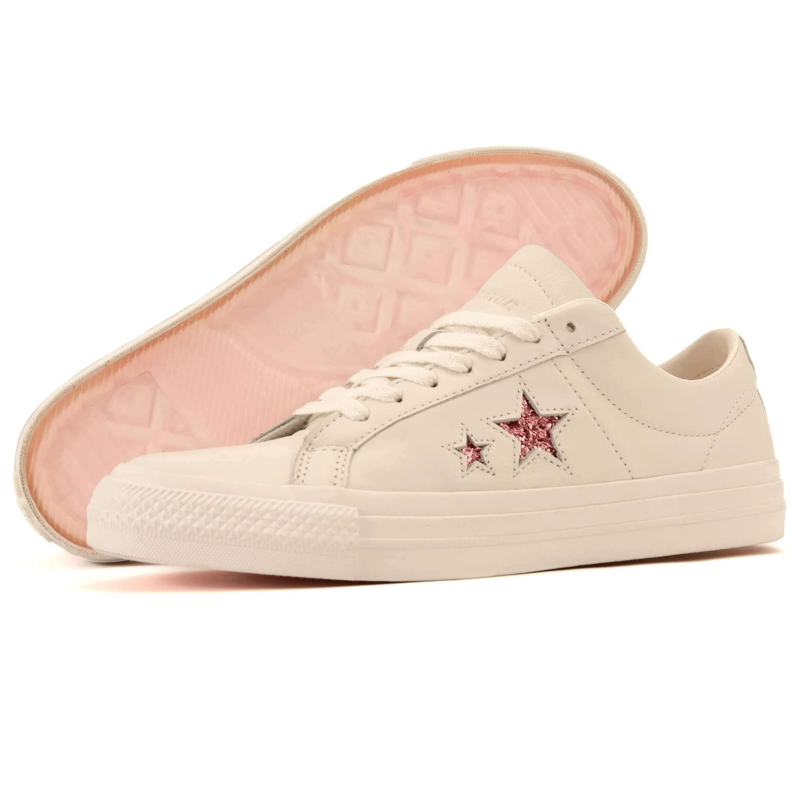 Cons - Converse x Turnstile One Star Pro OX (White/Pink/White)