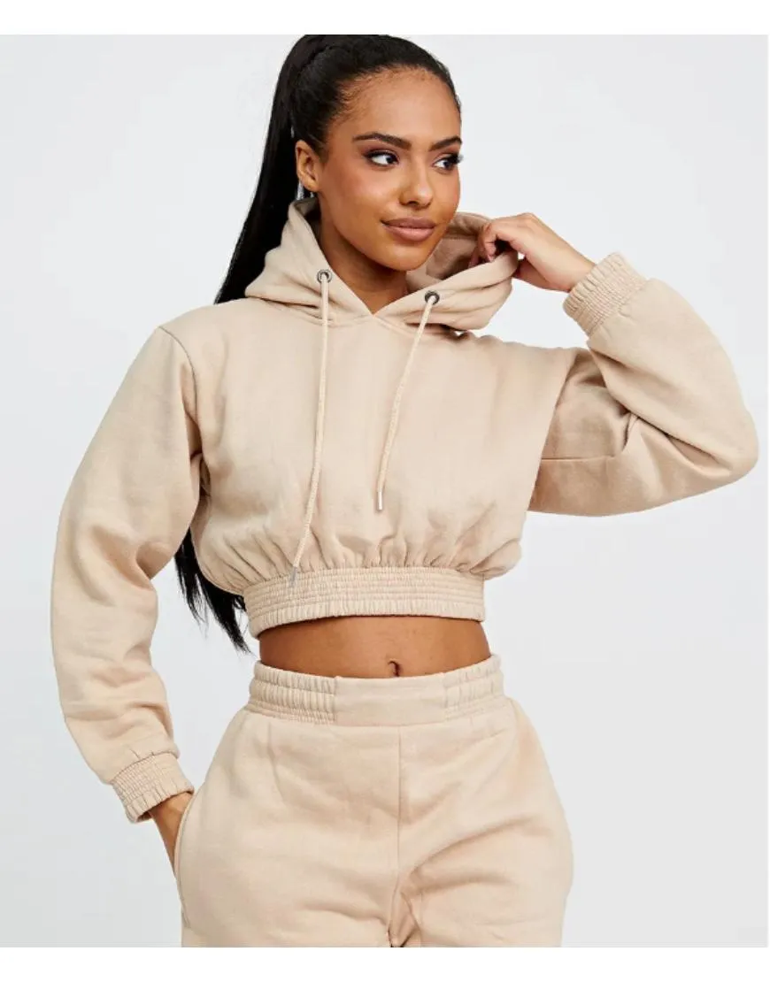 Cropped Hoodie Fleece