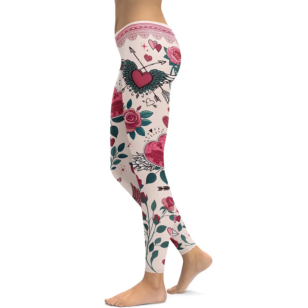 Cute Valentine Leggings